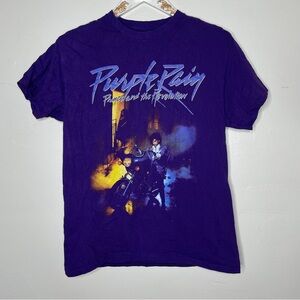 PRINCE PURPLE RAIN 100 % COTTON PURPLE T SHIRT SZ M